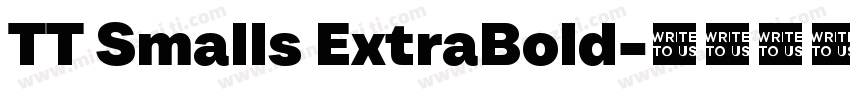 TT Smalls ExtraBold字体转换